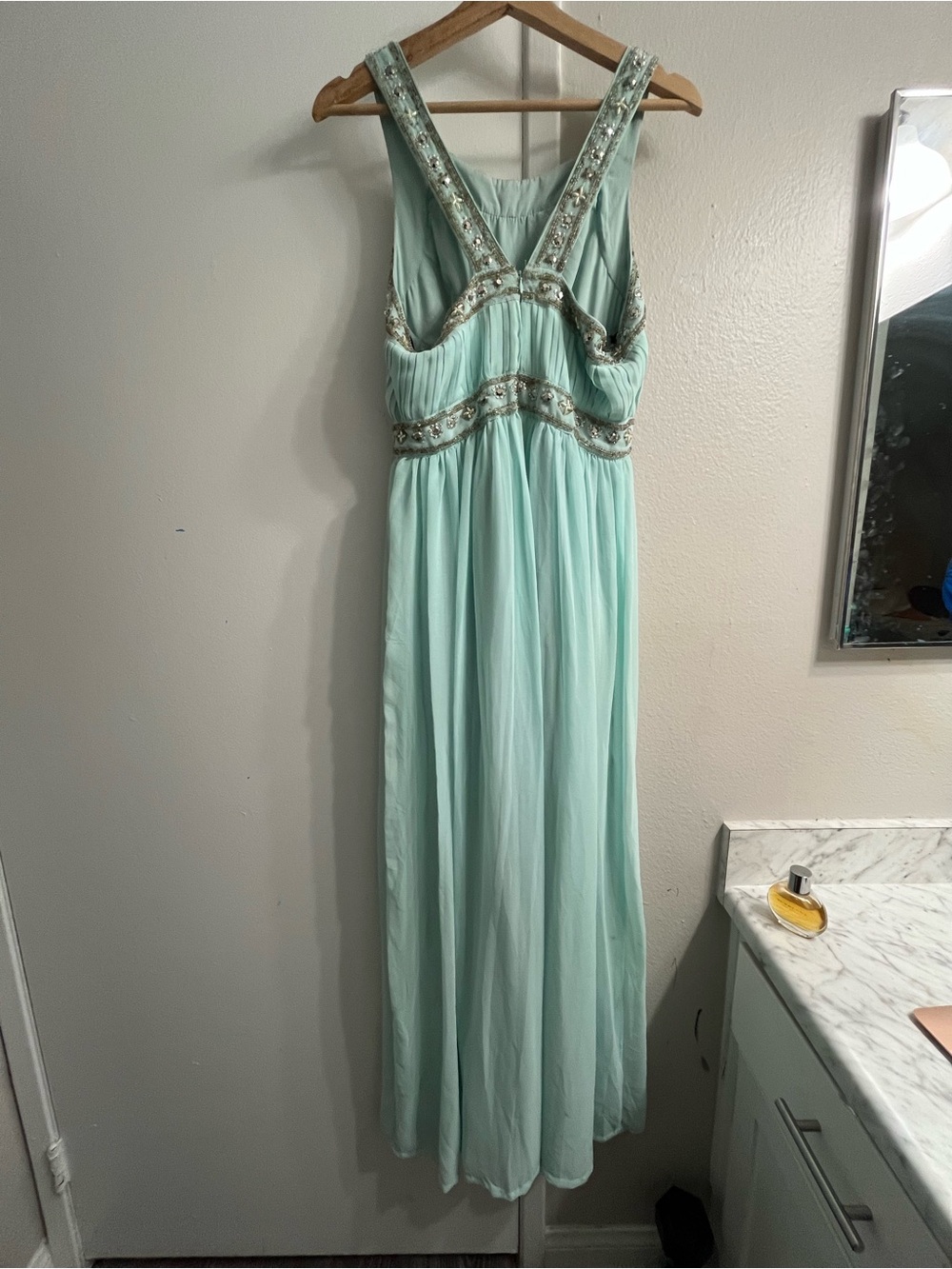 Forever 21 Mint Green Beaded Maxi Dress - Picture 3 of 5